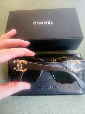 Chanel CC Crystal Sunglasses
